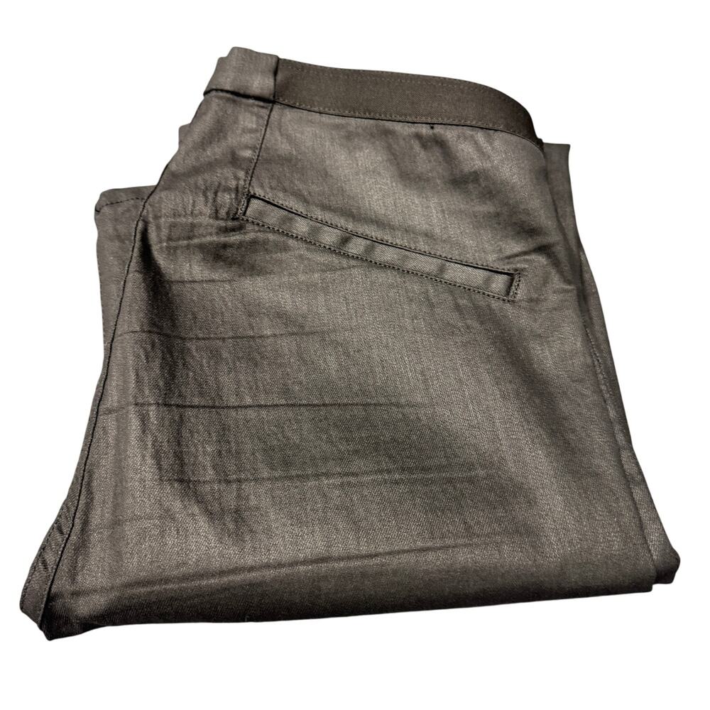 Helmut Lang Mortar Jeggings Pull On Coated Black Jeans Womens 30 (32x32 ACTUAL)